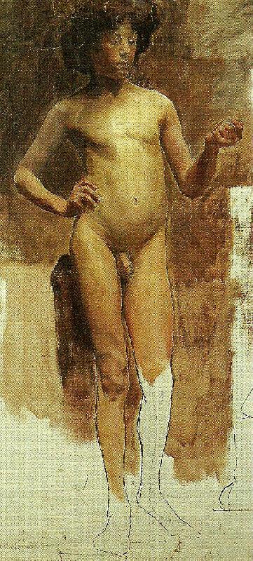 Carl Wilhelmson studie av naken manlig modell china oil painting image